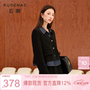 三彩大码女装2025冬季新款灯芯绒外套半身裙套装两件套宽松长裙胖MM