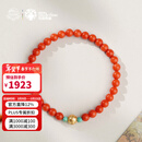 布达拉宫珊瑚手串男女款绿松石925银红色马年本命年生日礼物送女友 珊瑚绿松手串