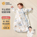 贝肽斯婴儿睡袋纯棉恒温儿童一体睡袋婴幼儿防踢被睡衣四季双层 奇境M