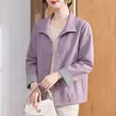 雪夕（XUEXI）50多岁妈妈春装外套休闲洋气2026新款中老年人春秋轻薄百搭上衣女