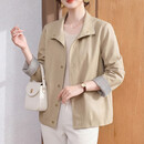 雪夕（XUEXI）50多岁妈妈春装外套休闲洋气2026新款中老年人春秋轻薄百搭上衣女