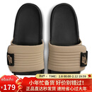 耐克NIKE运动拖鞋男子一字拖OFFCOURT休闲鞋DQ9624-004黑卡其42.5