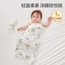 全棉时代婴儿针织包巾纯棉抱被新生儿薄空调被盖毯包被 童话树屋90×90cm