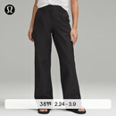 lululemon丨Utilitech™ 女士宽松剪裁中腰长裤 LW5GLXA 黑色 M
