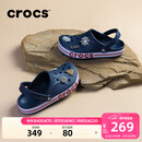 卡骆驰（CROCS）洞洞鞋贝雅卡骆班轻便耐磨一脚蹬休闲鞋|205089 深蓝/辣椒红-4CC 44 (280mm)
