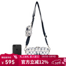 MLB旗舰官方章若楠同款包包女包情侣男女斜挎包女士单肩包女神节礼物 纽约洋基队/奶油色 F