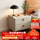 千禧华府床头柜卧室家用小型床头柜子现代简约床头储物柜轻奢风床边柜50