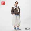 优衣库女装休闲工装裙26春夏新款487792 02 浅灰色 M