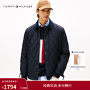 Tommy Hilfiger【防水】秋冬男美式潮流菱格灯芯绒衬衫领轻薄棉服夹克外套 藏青色DW5 L （推荐：150-165斤）