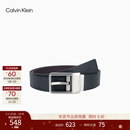 Calvin KleinJeans【情人节礼物】男商务休闲绅士风ck光面皮革针扣皮带腰带