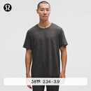 lululemon丨Soft Jersey 男士短袖针织衫 芯吸 LM3ES3S 杂色黑/杂色石墨灰 M