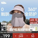 蕉下（beneunder）防晒帽子遮阳帽女磁吸防晒面罩口罩太阳帽登山帽男薄烟紫