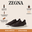 Zegna杰尼亚男鞋深棕色Triple Stitch™SECONDSKIN奢华休闲鞋 深棕色 38.5 (4.5)