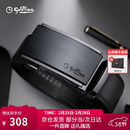 金利来【防指纹】头层牛皮男士自动扣光面皮带生日礼物 黑色 120