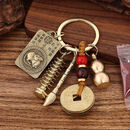 开学季文昌塔十二生肖钥匙扣6件套金榜题名步步高升状元提名笔 【生肖鼠】状元文昌塔六件套