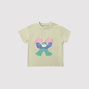 巴厘小猪亲子装2026新款夏天一家三口T恤儿童短袖上衣宝宝半袖衣服夏装 奶昔绿(宝宝款) 90