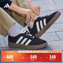 adidas「T头鞋」BARREDA休闲板鞋德训鞋男女阿迪达斯官方轻运动 黑色/白色/树脂黄   42