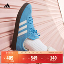 adidas「T头鞋」VL COURT复古休闲板鞋德训鞋男女阿迪达斯轻运动   蓝色/亮白/树脂黄 (推荐女生选小半码)   42