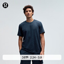 lululemon丨Soft Jersey 男士短袖针织衫 芯吸 LM3ES3S 杂色经典海军蓝/杂色海军蓝 M