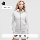 lululemon丨Scuba 女士拉链连帽衫*拉绒 杂色超浅灰(LW3KAMS) M /8