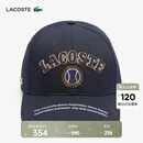 LACOSTE法国鳄鱼男女同款25秋冬新款字母棒球帽|RK6044 HDE/远峰蓝 L