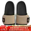 耐克NIKE运动拖鞋男子一字拖OFFCOURT休闲鞋DQ9624-004黑卡其42.5