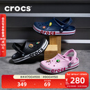 卡骆驰（CROCS）洞洞鞋贝雅卡骆班轻便耐磨一脚蹬休闲鞋|205089 黑色/白色-066 43 (270mm)