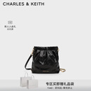 CHARLES&KEITH迷你菱格链条流浪包单肩包双肩包包女包生日礼物CK2-60782390