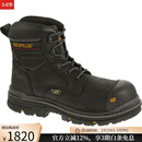 CAT卡特 男 户外野性粗狂耐用防滑高帮工装靴经典耐磨登山鞋22441M Black 10