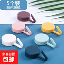 免打孔挂墙挂钩 墙面强力粘贴挂钩 宿舍寝室ins风挂钩 5只装【颜色随机】