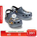 卡骆驰（CROCS）璀璨珠花小鲸鱼洞洞鞋时尚百搭包头女鞋|211519 黑色-001 36 /37(230mm)