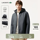 LACOSTE法国鳄鱼男装25秋冬新款简约厚款连帽棉服外套|BH2552 050/深灰色 S /M 48