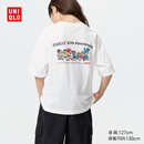 优衣库童装女童泡泡玛特宽松款UT/短袖T恤印花483367 00 白色 160