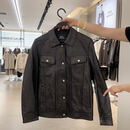 太平鸟【锋度皮衣】太平鸟男装绵羊皮夹克油蜡真皮外套潮B1BDF4F07 黑色 XL