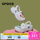 卡骆驰（CROCS）贝雅云彩女士洞洞鞋户外休闲鞋|208186 白色-100 38 (240mm)