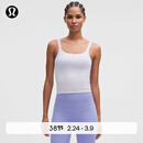lululemon丨Ebb to Street 女士前后 U 领短款运动背心 B/C LW1ERWS 宁静蓝/宁静蓝 S /6