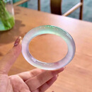 高冰种翡翠春彩手镯缅甸a货正圈玻璃种紫罗兰玉手镯女款热卖款