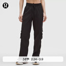 lululemon丨Dance Studio 女士宽松剪裁中腰工装裤 拒水 LW5GOEA 黑色 M