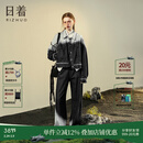 日着（rizhuo）原创品牌女装2024春新款独特设计感时尚显瘦洋气牛仔休闲套装 霜雪明 裤子尺码偏小 S 外套S/裤子M