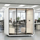 鑫蓝音坊 隔音房静音仓电话亭移动隔音房直播间洽谈室录音棚钢琴隔音房 白色高端款220*160*230