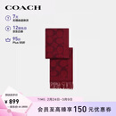 蔻驰（COACH）【品牌直供】男女同款经典流苏绵羊毛围巾红CU807礼物