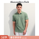 Abercrombie & Fitch【经典POLO】小麋鹿图案男装25夏季美式通勤短袖T恤 绿色 M (180/100A)
