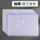 辰钧 透明档案袋 塑料文件袋 资料收纳袋【10个装】 透明莫兰迪-12丝