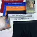 阿玛尼（ARMANI）莫代尔时尚个性字母内裤3条装盒装舒适透气 黑+灰+红 2XL 141-175斤 盒装