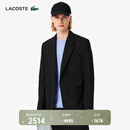 LACOSTE法国鳄鱼男装25秋冬新款羊毛混纺西装外套|VH8506 031/黑色 48 S/M