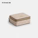 蔻驰（COACH）【品牌直供】女士经典标志首饰盒奶茶色老花CZ199礼物送女友悦己