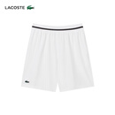 LACOSTE法国鳄鱼男装26春季新款德约科维奇系列运动短裤|GH7413 3IN/白色/黑色 M