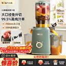 小熊（Bear）榨汁机 原汁机渣汁分离 多功能家用全自动冷压榨果汁橙汁压榨器果蔬机110mm口径F02E3