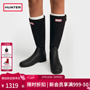 HUNTER女士雨鞋户外鞋Refined高筒靴拉链拼接款长筒靴女靴雨靴 黑色/BLK 37