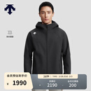 DESCENTE迪桑特TRAINING综训运动健身防水透湿男士加绒梭织外套 BK-黑色 XL (180/100A)
